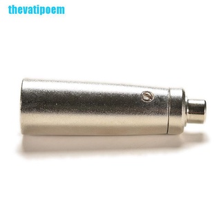 Thevatipoem 3P Xlr ปลั๊ก Male To Rca Female อะแดปเตอร์แจ็คไมโครโฟนโลหะ