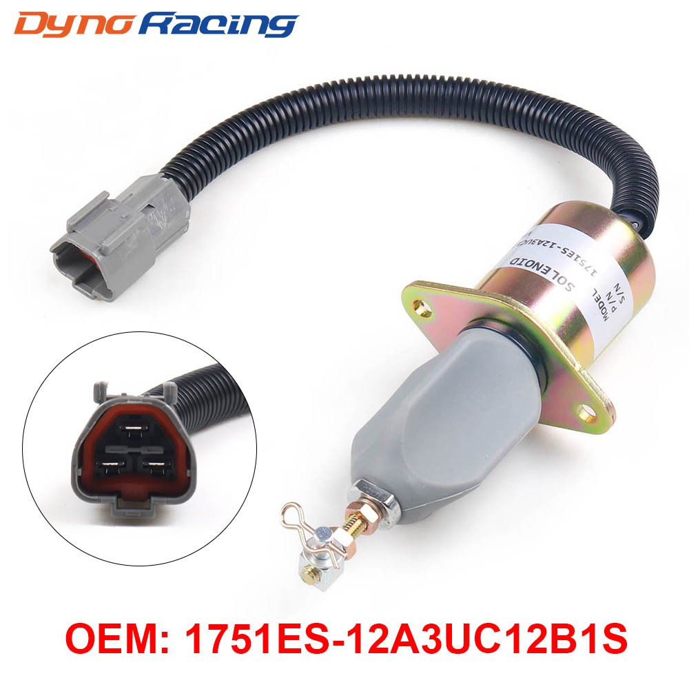 1751ES-12A3UC12B1S การใช้ปิด Solenoid สําหรับ Hyundai Excavator R60-5 R210-5 R335-7 สําหรับ Yanmar เครื่องยนต์ 12V