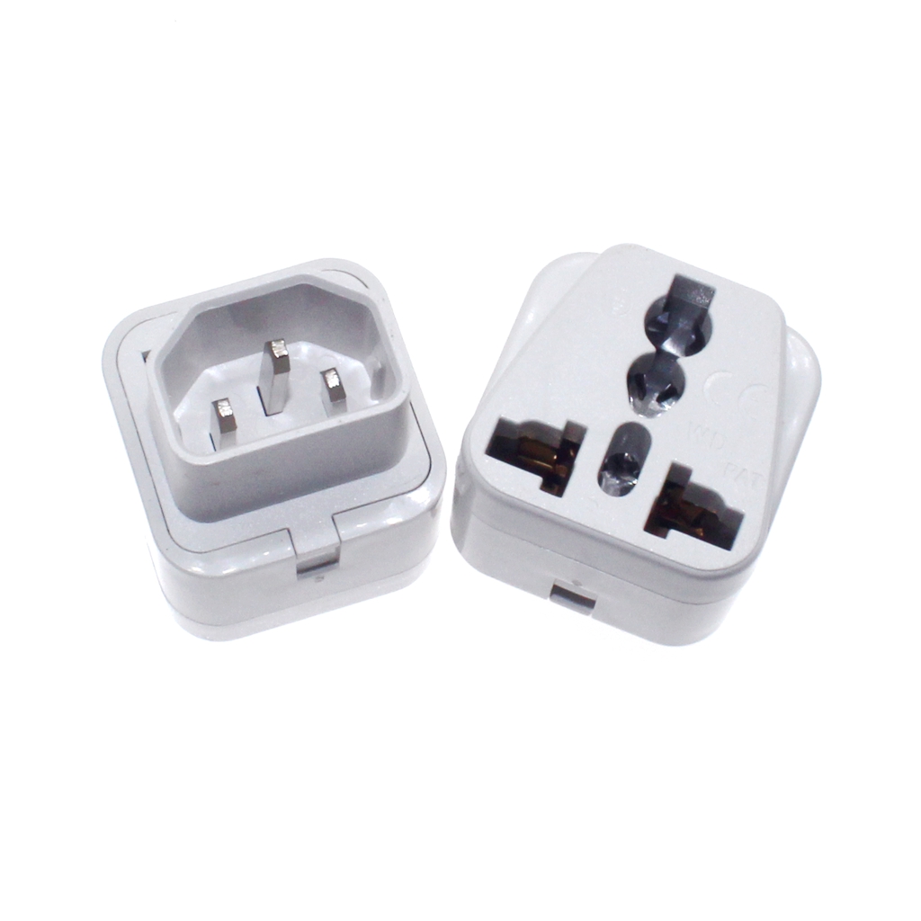 Iec 320 C14 UPS อะแดปเตอร์แปลงไฟ 10A 250V ตัวเมีย AU US UK EU เป็น C14 ตัวผู้ สีดํา ขาว - รูปที่ 4