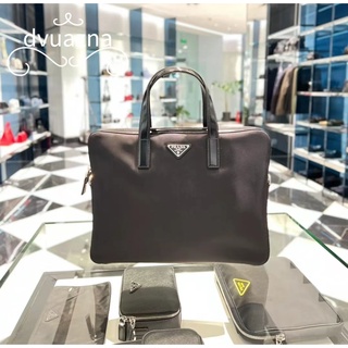 PRADA Trendy Nylon Briefcases ของแท้