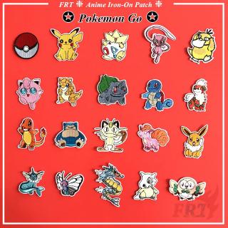 ☸ Pokemon Go - Anime Character Pikachu Iron-on Patch ☸ 1Pc DIY Sew on Iron on Badges Patches