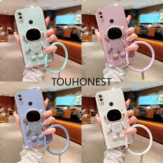 เคส Vivo Y17 Y3 Y15 เคส Vivo Y12 Y11 เคส Vivo Y91 เคส Vivo Y93 Case Vivo Y95 Y91i Case Vivo Y76S Y81 Y83 Case Vivo Y66 Y67 Y73S Case Vivo S7E V5 Y77 Silicone Protect 3D New Astronautstand With Ring Phone Case ซิลิโคน ลายนักบินอวกาศ พร้อมแหวนขาตั้ง สําหรับ