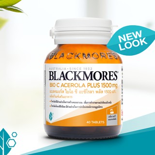 ✨หมดอายุ10/22✨Blackmores BIO C Acerola Plus 1500mg 40 เม็ด แบลคมอร์ส วิตามินซี ไบโอซี อะซีโรลา พลัส**