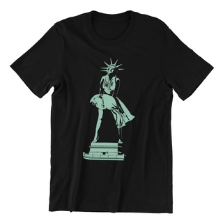 คอลูกเรือเสื้อยืด ผ้าฝ้าย พิมพ์ลายป๊อปอาร์ต Warhol Banksy Keith Haring สําหรับผู้ชายS-5XL