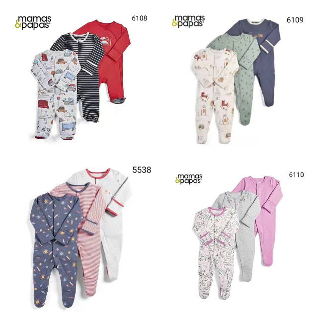Mamas Papas Sleepsuit Premium 3in1 series 5538/6108/6109/6110