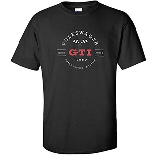 Tmgts1 [พร้อมส่ง] เสื้อยืดผ้าฝ้าย พิมพ์ลาย Volkswagen Gti Turbo โอเวอร์ไซซ์ ของขวัญคริสต์มาส สําหรับผู้ชาย XS-6XLสามารถป