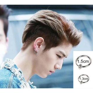 ต่างหูหนีบ สปริง ห่วงเปล่า ไม่ต้องเจาะหู พร้อมส่ง | NSPR |Clip On Nose Belly Button Ring - 1 ข้าง