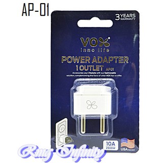 POWER ADAPTER 1 OUTLET - ปลั๊กอะแดปเตอร์ 1 ช่อง  ปลั๊กอะแดปเตอร์ 1 ช่อง รุ่น AP01