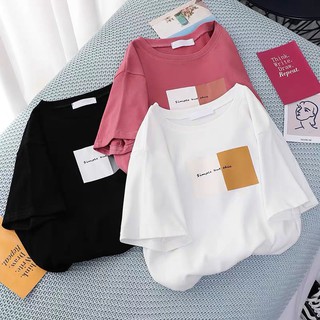 เสื้อยืดแฟชั่นคอกลมขายดีแฟชั่นเสื้อยืดผู้หญิงแขนสั้นคอกลมผู้หญิงแฟชั่นแขนสั้นใหม่ เนื้อผ้าดี นุ่ม ใส่สบายมาก01