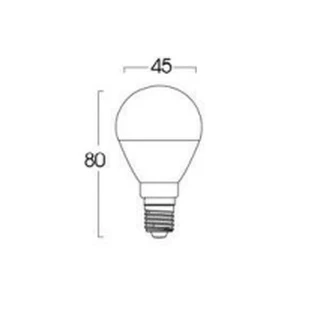 Led Eco Bulb ทรงปิงปอง B45 3W E14/E27 Lumax