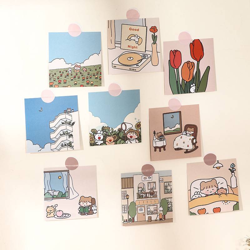 การ์ดตกแต่งผนัง การ์ดมินิมอล โปสเตอร์การ์ดกระดาษ สำหรับตกแต่งบ้าน - รูปที่ 6