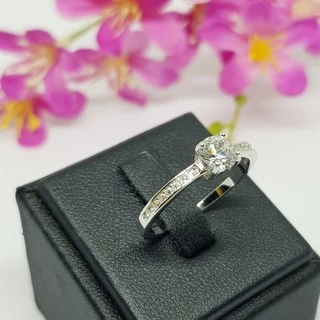 Memorine Jewelry แหวนเงินแท้ 925 ฝังเพชรสวิส(CZ) : ONLR279
