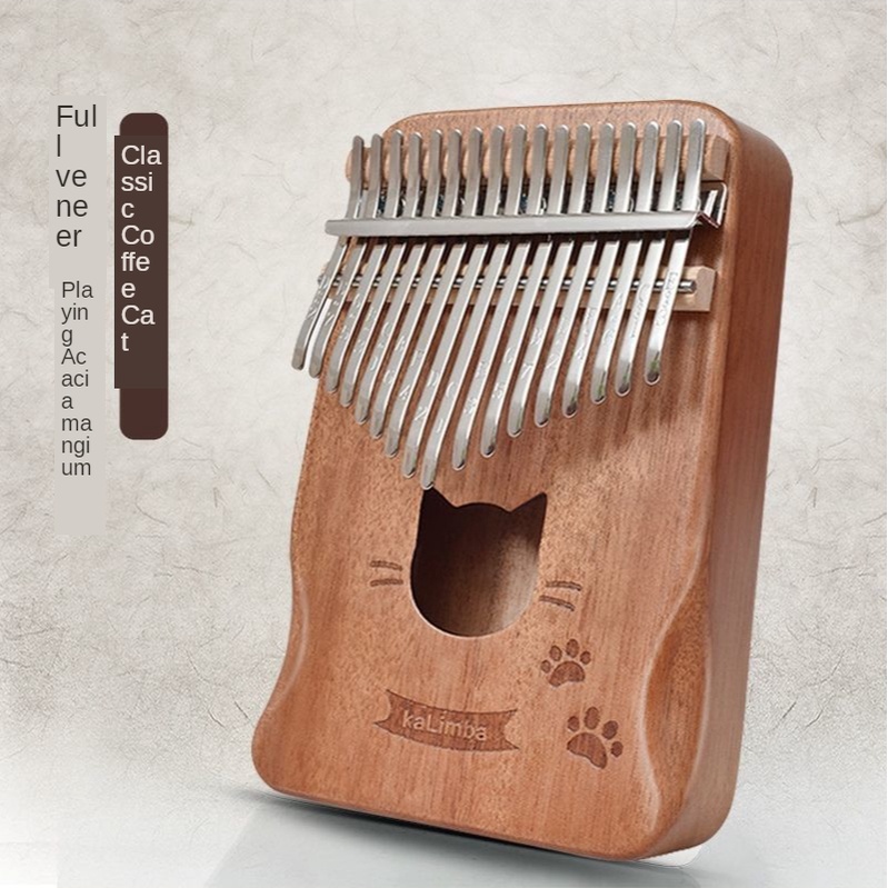 Kalimba 21 Key Thumb Piano Solid Wood Mbira Musical Instrument Portable