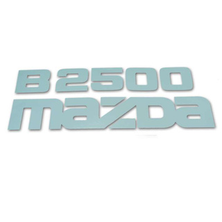 สติ๊กเกอร์ Sticker B2500 MAZDA สีเทาดำ เทาเข้ม 1 ชิ้น Size : 27 x 10 CM