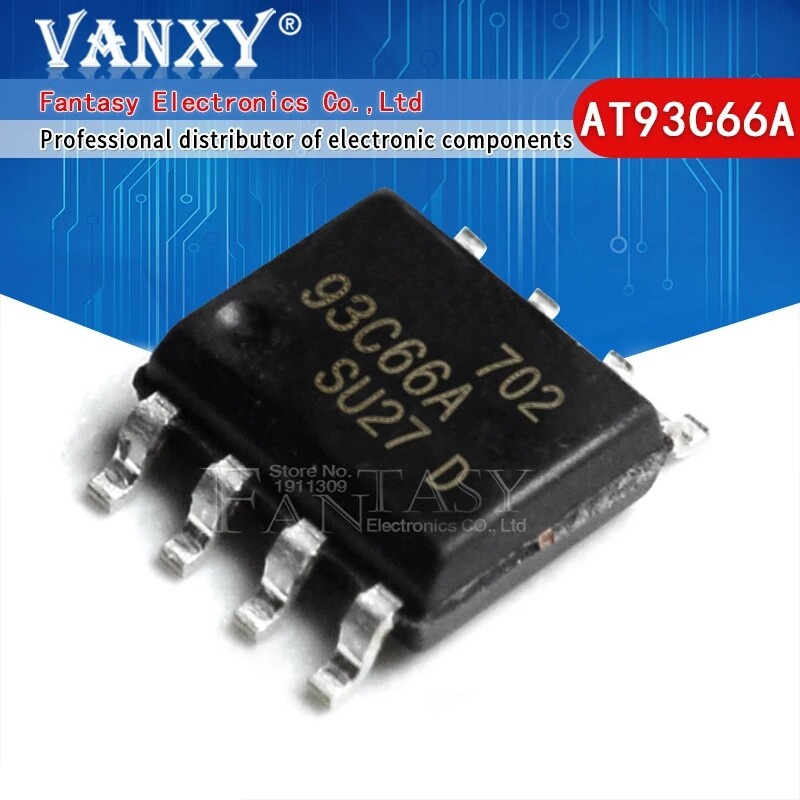 10PCS AT93C66A SOP-8 93C66A SOP 93C66 SOP8 AT93C66A-10SU-2.7 EEPROM 2.5 V ถึง 5.5 V 4K
