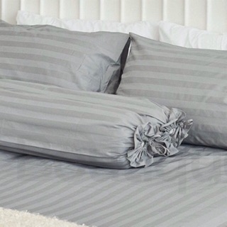 ปลอกหมอนข้าง Luxury Classic Stripe Cotton 100% 1 คู่ 14x48 นิ้ว