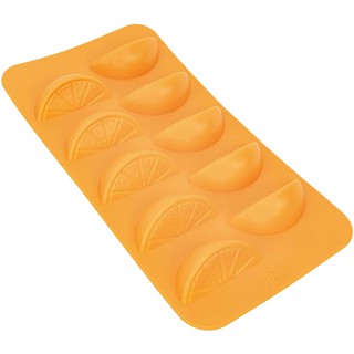 แม่พิมพ์ ซิลิโคน ส้ม Orange Slices Ice Cube Tray Fun Fruit Shaped Food Molding Gift