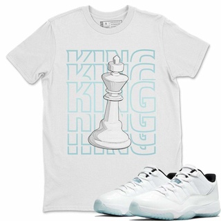 [S-5XL]เสื้อยืด คอกลม พิมพ์ลาย King สไตล์คลาสสิก เข้ากับทุกชุด 11 "Legend Blue"