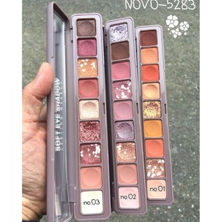 novo Soft eye Shadow Lasting Makeup พาเลทอายแชโดว์ 9 หลุม