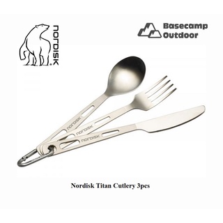 Nordisk Titan Cutlery Titanium 3pcs (ชุดช้อน ส้อม มีด ไททาเนียม)