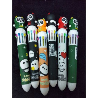 ปากกาลูกลื่น 10 สี ปากกาแฟนซี PANDA