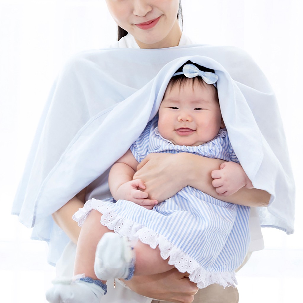 Baby and Co. ผ้าสาลู 2 ชั้นสะท้อนน้ำ สำหรับคลุมเด็กทารก  Water Repellent Double Gauze Poncho