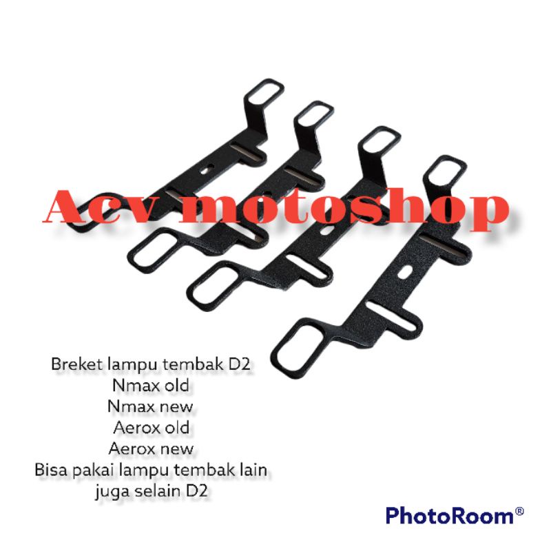 FOGLAMP D2 LASER BRACKET NMAX NEW, NMAX OLD, NMAX TURBO, NMAX NEO, AEROX OLD, AEROX NEW THICK IRON PLATE