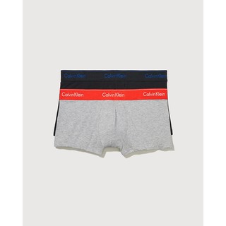 กางเกงใน Calvin Klein Mens Color Block Modern Cotton Stretch 2-Pack Low Rise Trunk