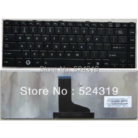 แป้นพิมพ์แล็ปท็อปใหม่สําหรับโตชิบา L800 C800 L805 C805 L830 C830 C840D US Layout