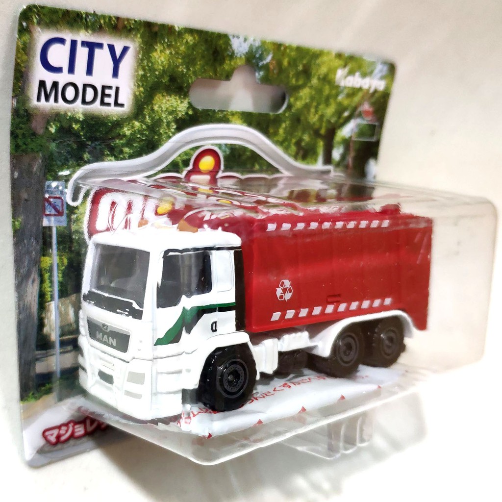 รถเหล็ก Majorette รถบรรทุกเก็บขยะ Man Tgs Garbage Truck City Model