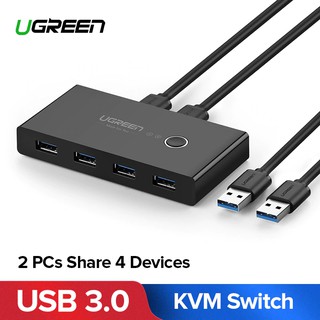 สวิทช์ Ugreen Kvm Usb 3 . 0 2 . 0 2 พอร์ต 4