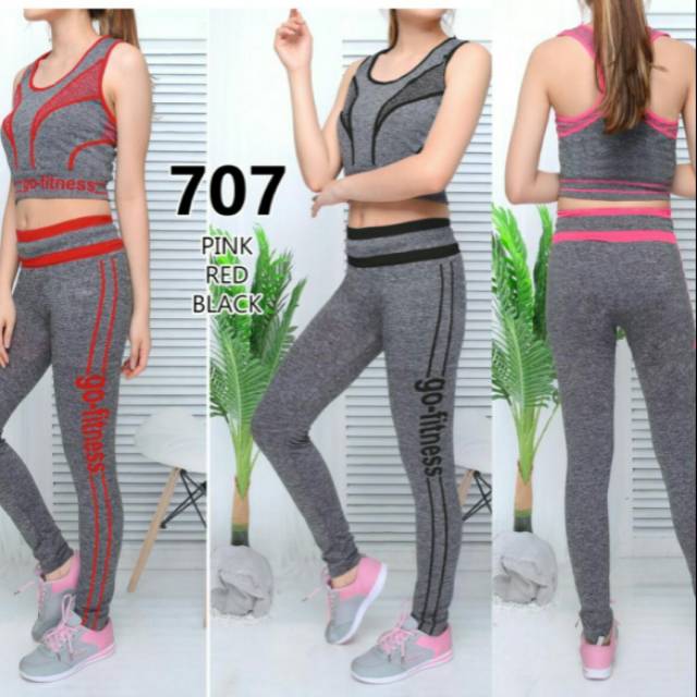 LONG CROP GYM CLOTHES SET