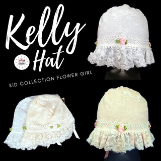 หมวกเด็กสาวหวาน Kelly Kid Collection Flower Girl Hat Size 50-52 cm. (No.1294)