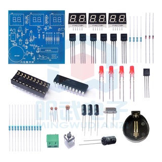 2385 &gt; ชุดอะไหล่นาฬิกาดิจิทัล ไมโครคอนโทรลเลอร์ 6 หลัก LED DIY