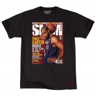 เสื้อยืด ผ้าฝ้าย 100% พิมพ์ลาย Raptors Carter Slam สําหรับผู้ชายS-5XL