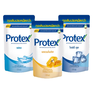 Protex โพรเทคส์ ครีมอาบน้ำ 400 มล. ถุงเติม รวม 6 ถุง (มี 3 สูตรให้เลือก)