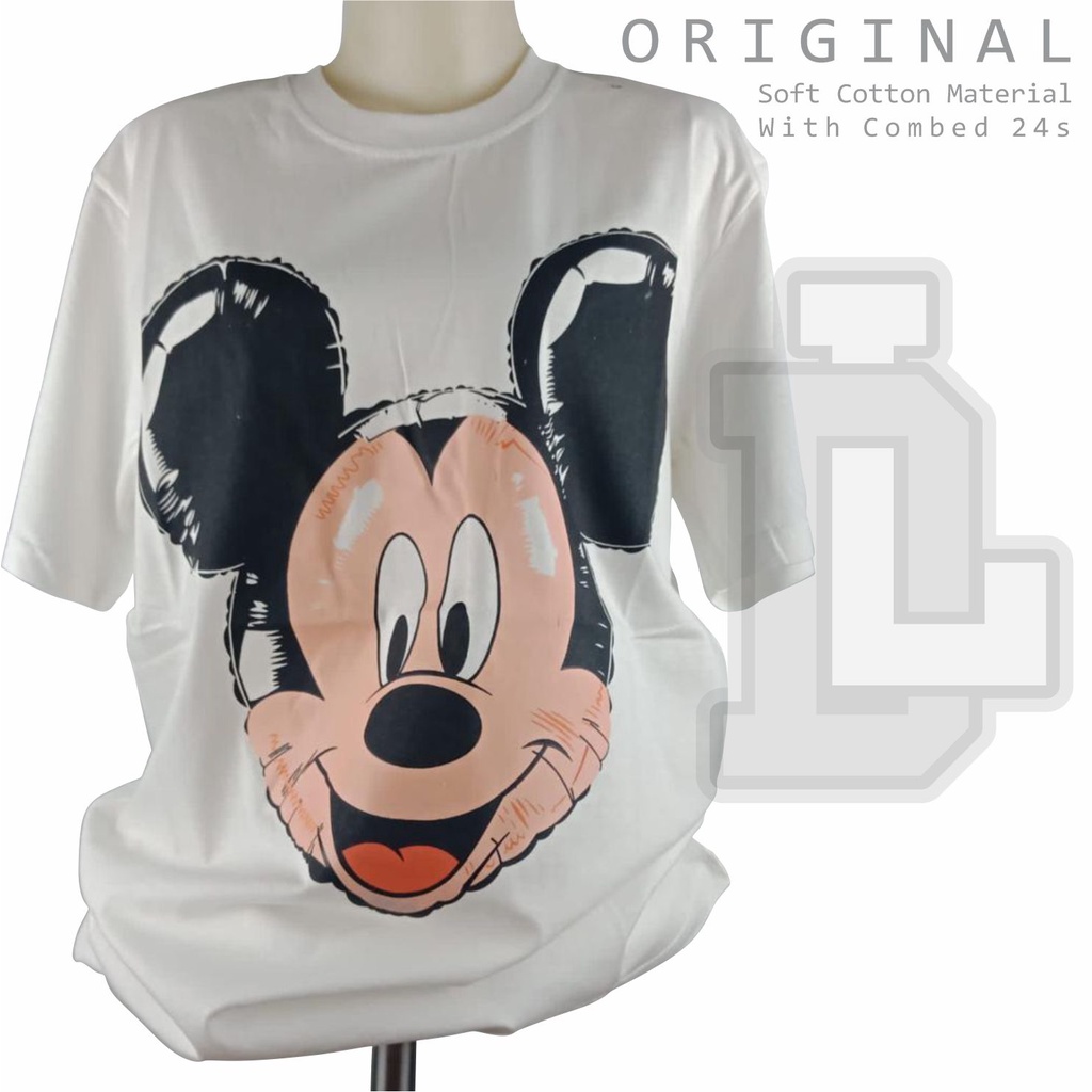 เสื้อยืด zara Oversize Mickey Mouse zara Disney เสื้อยืดผู้หญิง unisex