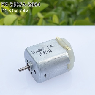 มอเตอร์แปรงถ่าน แม่เหล็ก 3V 5V 7.4V 260 7800-19600RPM อุปกรณ์เสริม สําหรับเรือ รถยนต์