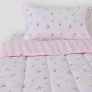 เบสิโค ชุดเครื่องนอน รุ่น K6 ลายดอกไม้ สีชมพู ขนาด 6 ฟุต 6 ชิ้น