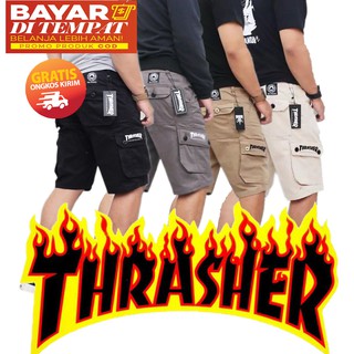 Thrasher CARGO กางเกงขาสั้น กางเกงคาร์โก้ สําหรับผู้ชาย