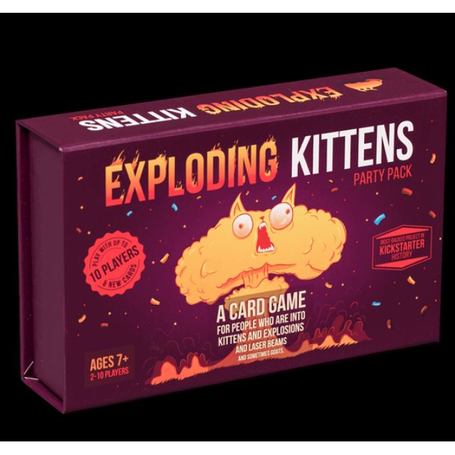 ไพ่แมวระเบิด เกมแมวระเบิด เหมียวระเบิด exploding kittens (party pack ...