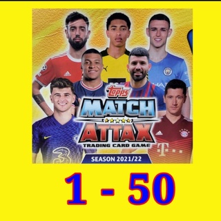 21/22 Topps Match Attax UCL No.1-50