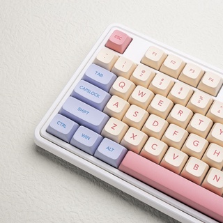 Marshmallow Keycaps XDA Profile Dye-Sublimation PBT 132key Suitable for 108/98/80/71/60 Mechanical Gaming Keyboard Keycap