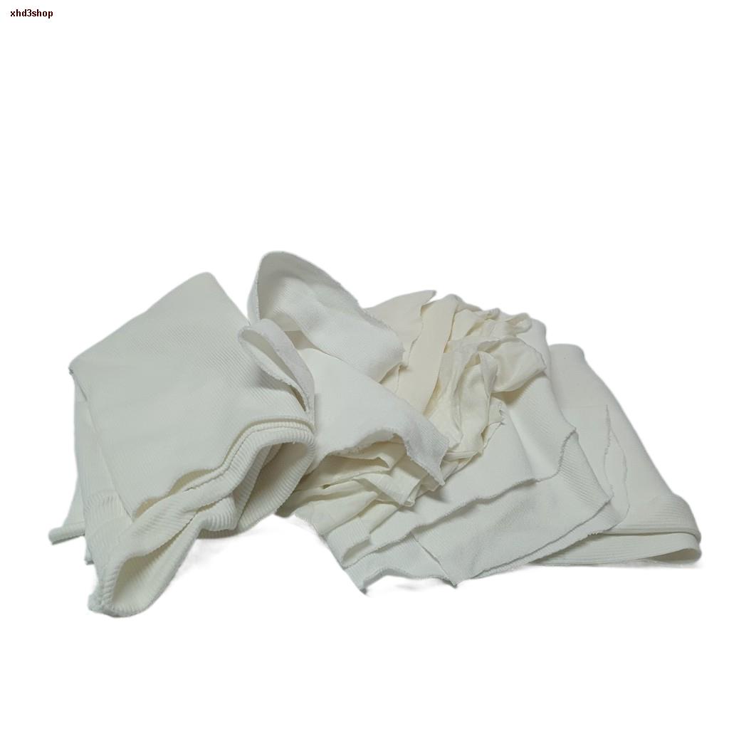 จัดส่งจากกรุงเทพ(กรอกโค้ด GRAD88 ส่วนลด 40% (min 0, max 80) เศษผ้าสีขาว เศษผ้าA4 ผ้าเช็ดทำความสะอาด หนัก1กิโล