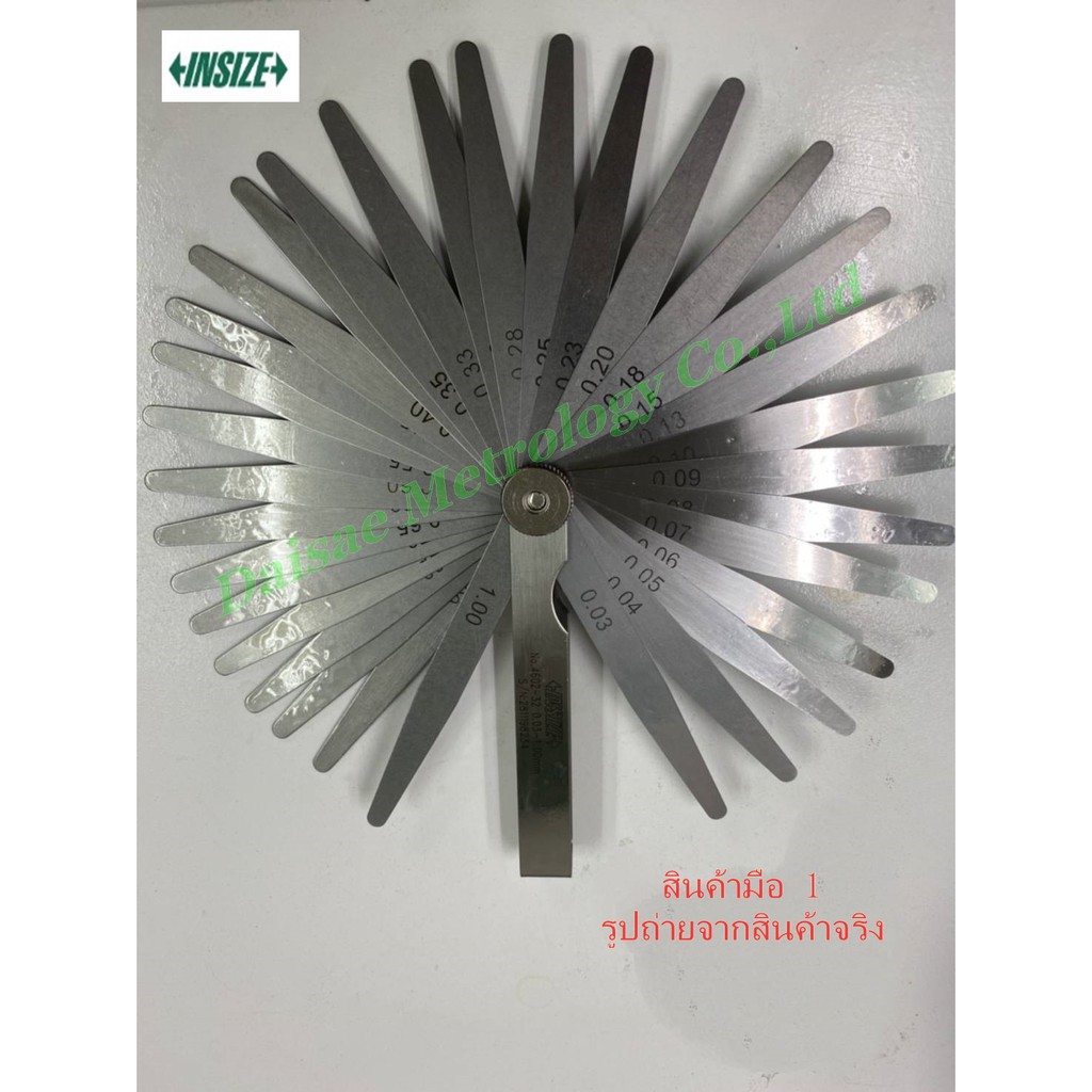 ฟิลเลอร์เกจ 32ใบ ขนาด 0.02-1.00 ใบมีดยาว 100mm. 4'' รุ่น 4602-32 INSIZEของแท้มือ 1