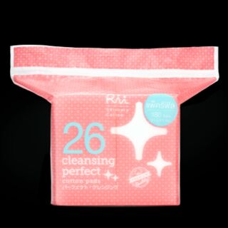 ริอิ สำลีแผ่น รุ่นเคลนซิ่งเพอร์เฟ็คต์ 26 180 แผ่น (รุ่นรีฟิล) / RII CLEANSING PERFECT COTTON 180 PCS.