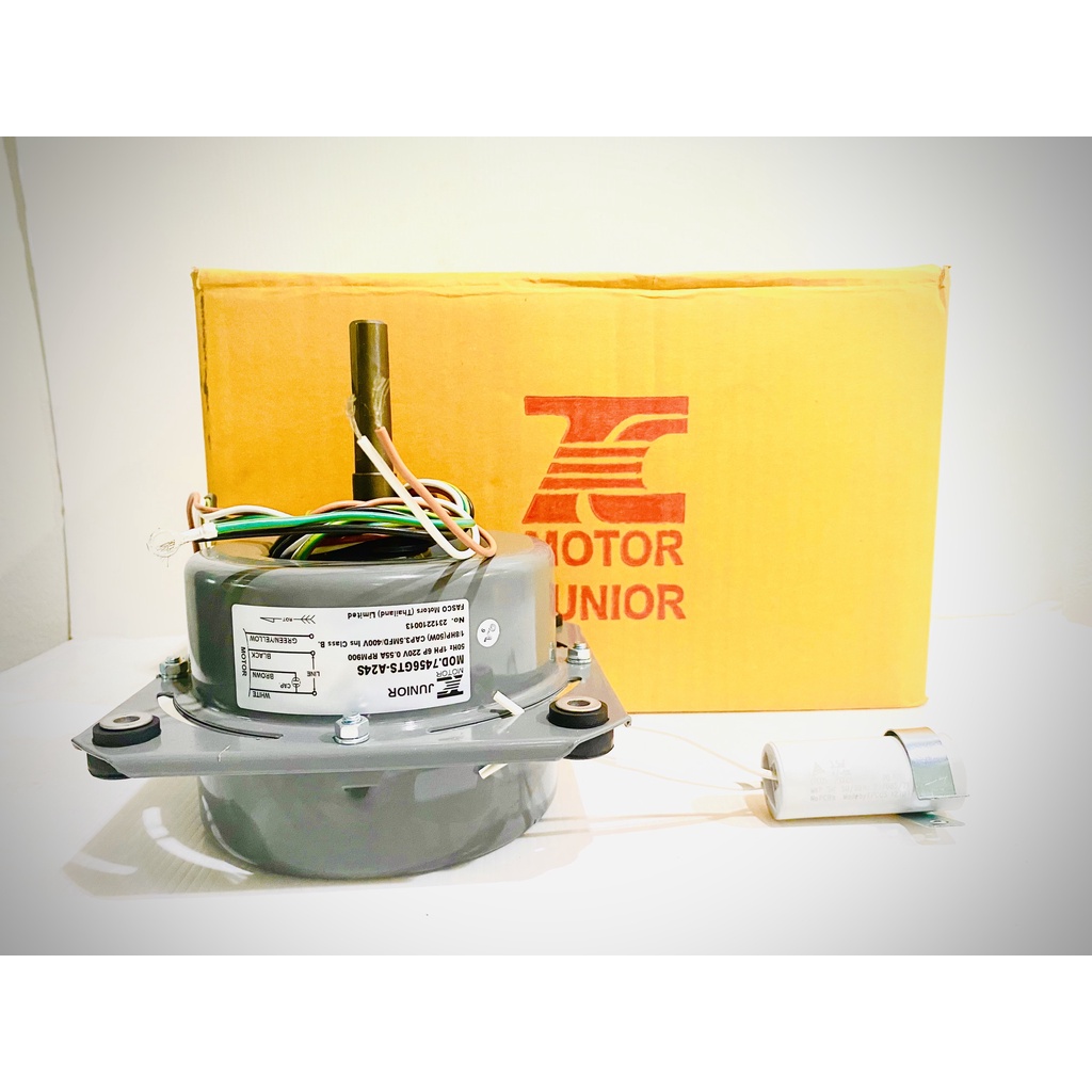 มอเตอร์คอยร้อน TC Junior (Fasco)1/8 แบบมีปีก สำหรับงานแอร์