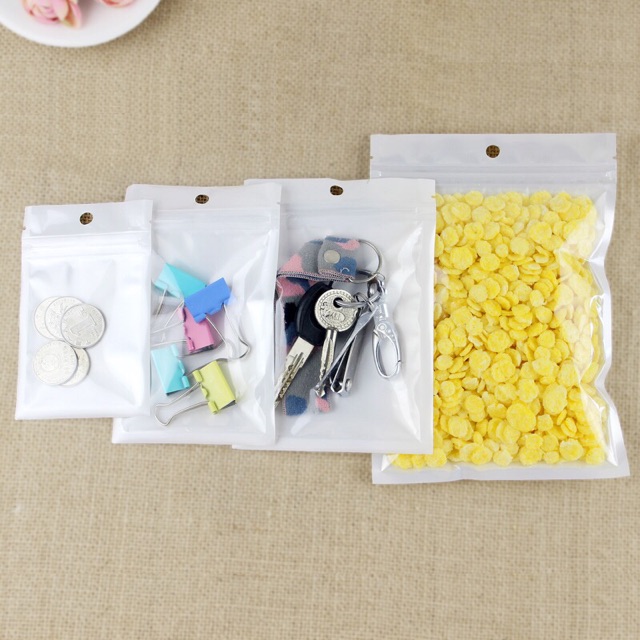 ถุงซิปฟอยด์ แบบหน้าใสหลังขาว (แพ็ค 50 ใบ , มี 10 ขนาด) - รูปที่ 2