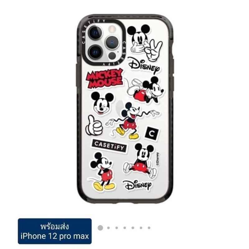 Casetify X Disney (รุ่นเคสใสสกรีนลาย Mickey) สำหรับ Iphone12 Pro 