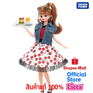 Takara Tomy ตุ๊กตา Licca rockabilly cherry